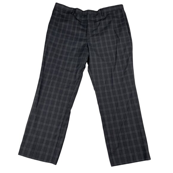 Banana Republic Standard Fit 100% Wool Mens Plaid Lined Dress Pants Sz 40 x 30 - Picture 1 of 5